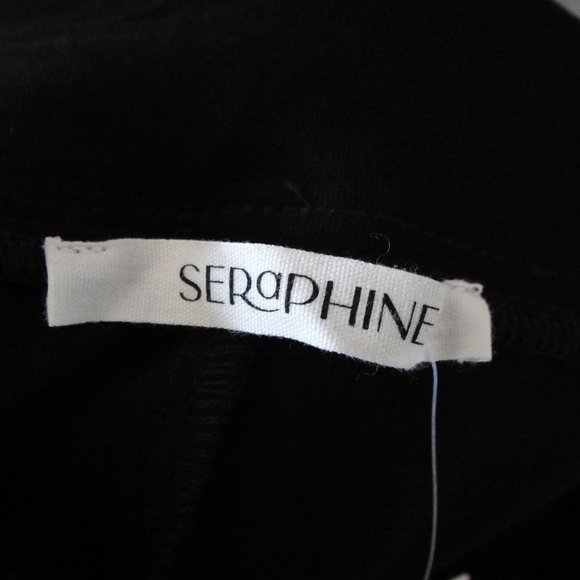 Seraphine Maternity Black Slim Over the Bump Trouser Work Pant Size 14 NWT - Picture 9 of 13